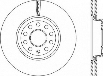 OPEN PARTS bda220720 -  Тормозной диск